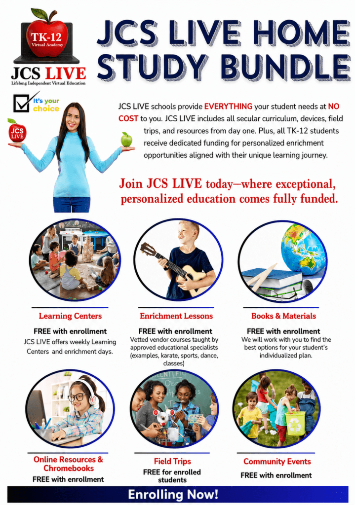 JCS LIVE home study — sample daily schedule